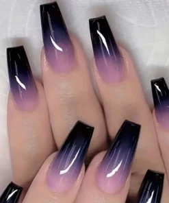 Purple Blue Gradient Press On Nails
